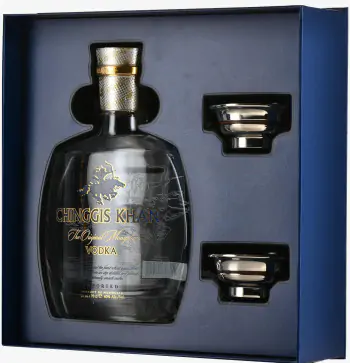 Водка Chinggis Khan  gift box with two bowls  700 мл 40 %