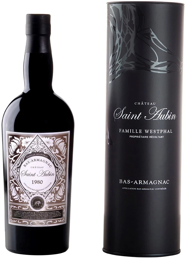 Арманьяк Armagnac Saint-Aubin 1980 gift box  700 мл