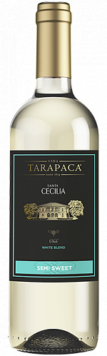 Вино Tarapaca  Santa Cecilia semi Sweet   Тарапака Санта Сесилия белое полусладкое  2017 750 мл