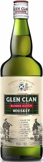 Виски Glen Clan   Blended Scotch Whisky  3year 700 мл