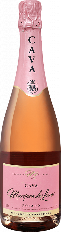 Игристое вино Lopez Morenas  Marques de Lares Cava Brut Rosado  DO   750 мл