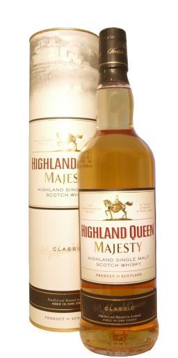 Виски  Highland Queen Single Malt Scotch Whisky 3 у.о. Majesty Classic gift box  700 мл