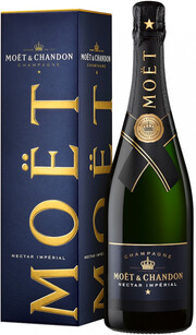 Шампанское Moet & Chandon Nectar Imperial  Semi-Sweet gift box  750 мл