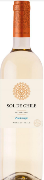 Вино  Sol de Chile  Pinot Grigio D.O. Valle Central   750 мл 12,5 %