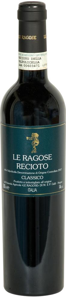 Вино Le Ragose Recioto della Valpolicella Classico Ле Рагозе Речото делла Вальполичелла Классико 2013 750 мл