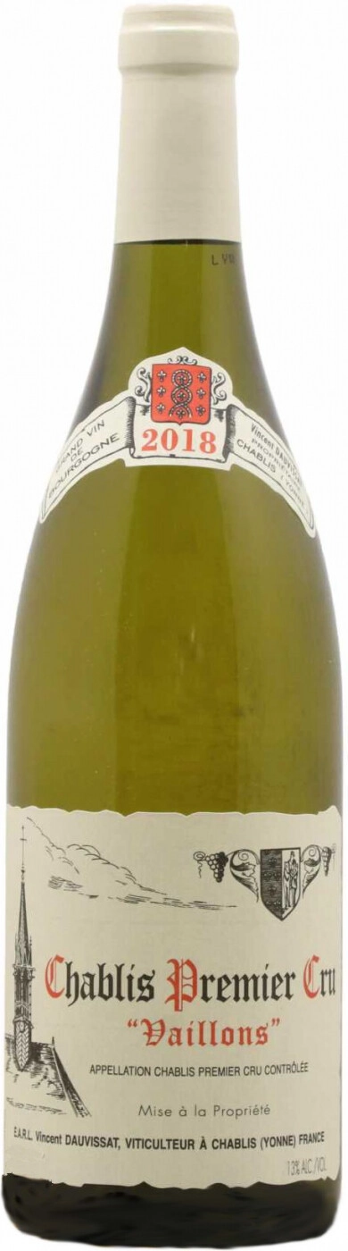 Вино   Vincent Dauvissat Vaillons Chablis Premier Cru  2018  750 мл 13%
