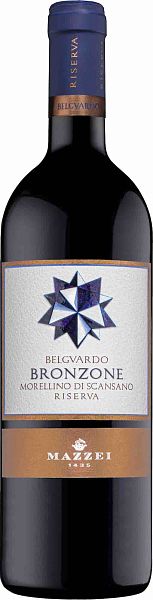 Вино Bronzone Morellino di Scansano Riserva Belgvardo 2021  750 мл