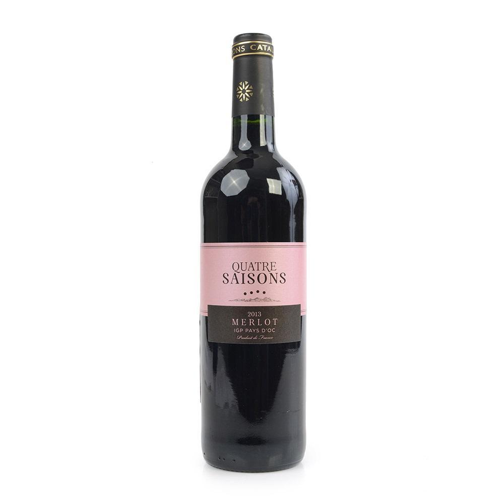 Вино Quatre Saisons Куатре СайсонсIGP Pay d'OC  Merlot Мерло 2014 750 мл
