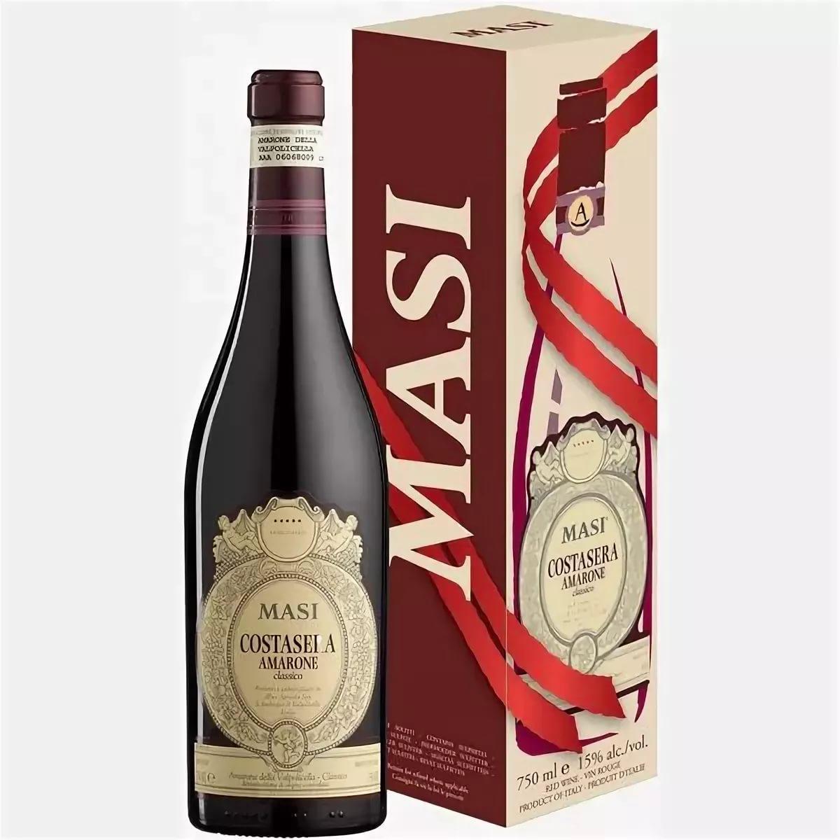 Вино Masi Costasera Amarone della Valpolicella Classico DOC gift in box Костасера Амароне делла Вальполичелла Классико в подарочной упаковке 2010 750 мл