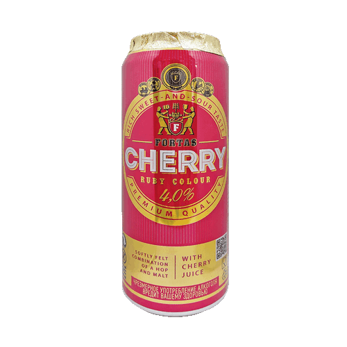 ПИВНОЙ НАПИТОК Fortas Cherry   ФОРТАС ЧЕРРИ   ж/б 500 мл