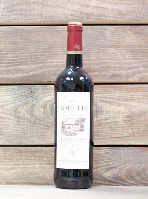Вино Chateau Jandille Bordeaux AOC Шато Жандий Бордо 2013 750 мл