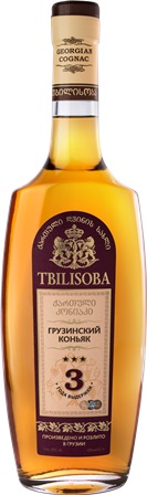 Коньяк Tbilisoba Georgian Cognac  3 years old  500 мл