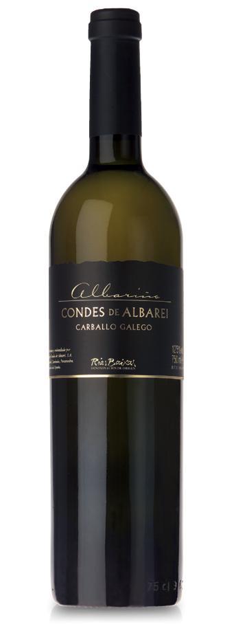 Вино  Condes de Albarei Albarino Carballo Galego DO Rias Baixas Кондес де Альбарей Карбальо Галего Риас Байшас 2016 750 мл