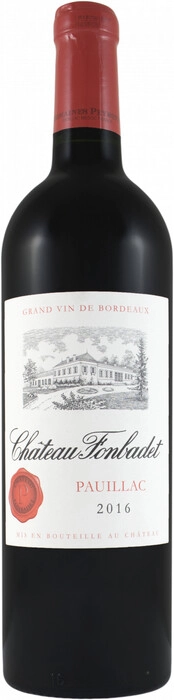 Вино Chateau Fonbadet Pauillac AOC  2016  750  мл