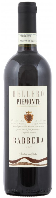 Вино Bellero Piemonte Barbera Беллеро  Пьемонт Барбера  2015 750 мл