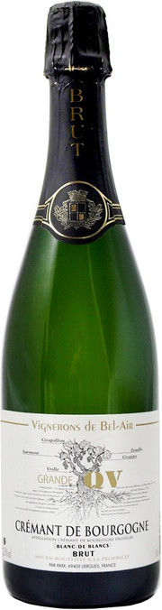 Игристое вино Vignerons del Bel Air  Cremant de Bourgogne AOP Blanc de Blancs Brut   750 мл
