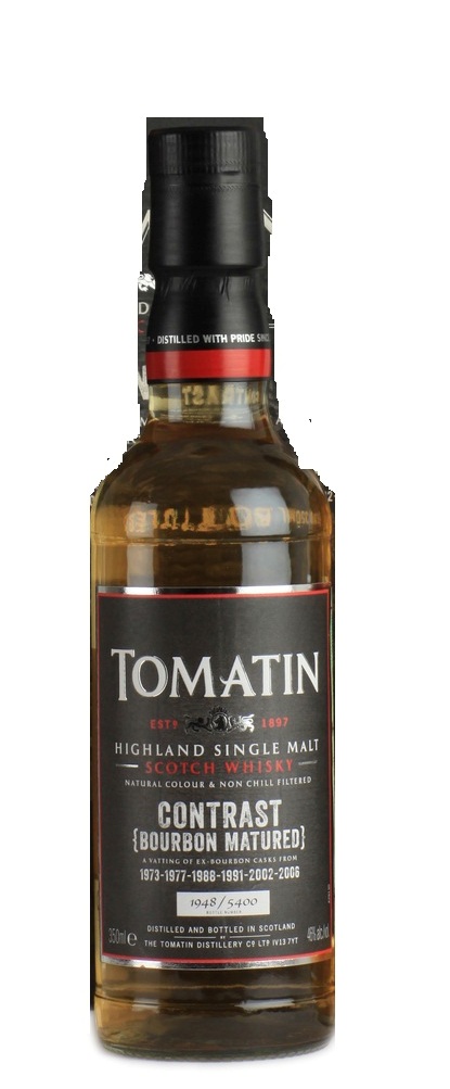 Виски Tomatin Contrast Bourbon gift in box Томатин Контраст Бурбон в подарочной коробке 350 мл