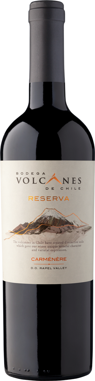 Вино  Bodega Volcanes de Chile  Reserva Carmenère  Бодега Волканес де Чили  Резерва Карменер 2020 750 мл