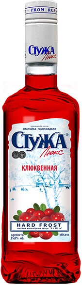 Настойка полусладкая Стужа Люкс клюквенная  375  мл