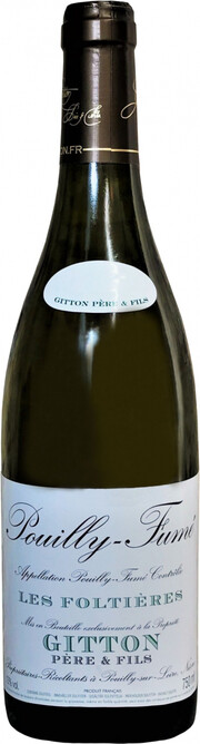 Вино Gitton Pere & Fils Pouilly-Fume Les Foltieres  AOC  2020 750 мл  15%