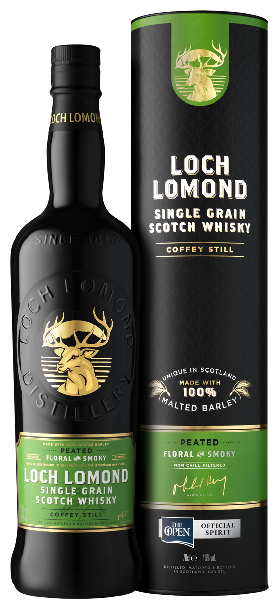 Виски  Loch Lomond Single Grain Peated in gift box700 мл