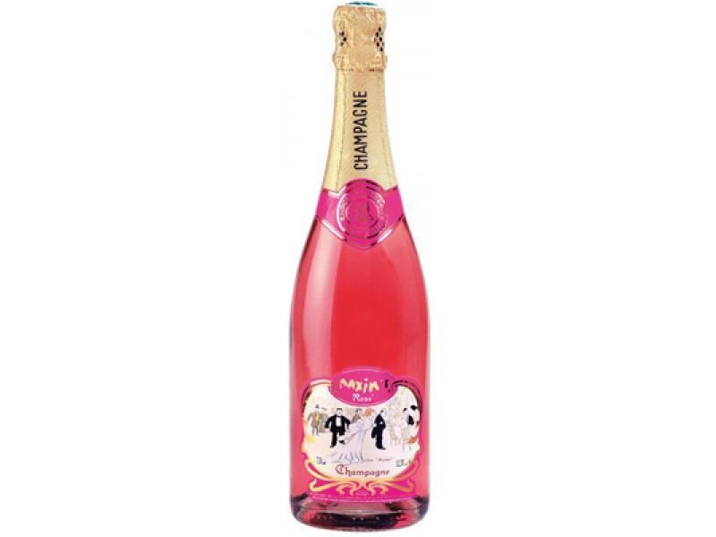Шампанское "Maxim's" Brut Rose, Максим Брют Розе розовое брют 0.75 12%