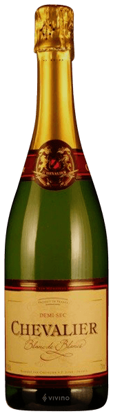 Вино игристое  Chevalier Blanc de Blancs Demi-sec    750 мл