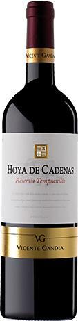 Вино Vicente Gandia Hoya de Cadenas Reserva Tempranillo Utiel-Requena DO Висенте Гандия Ойя де Каденас Резерва Темпранильо 2014 750 мл