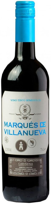 Вино Marques de Villanueva Tinto Semidulce Carinena DO Маркиз де Виллануева Красное полусладкое 750 мл