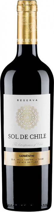 Вино Sol de Chile Carmenere Reserva  Соль де Чили Карменере Ресерва 2019 750 мл