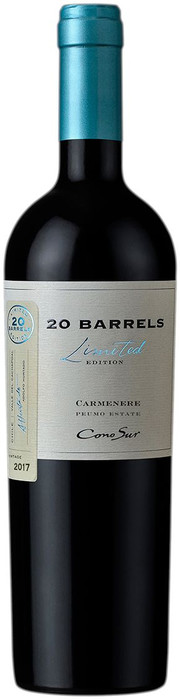 Вино  Cono Sur, "20 Barrels" Carmenere, Limited Edition  Коно Сур, "20 Баррелей" Карменер  2017 750 мл