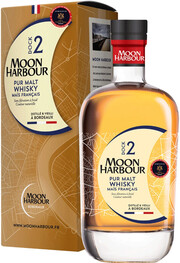 Виски Moon Harbour  Dock 2 Pur Malt Chateau Cantenac Brown gift box 700 мл
