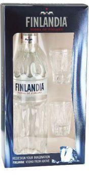 Водка Finlandia  gift box with 2 shot glasses    700 мл