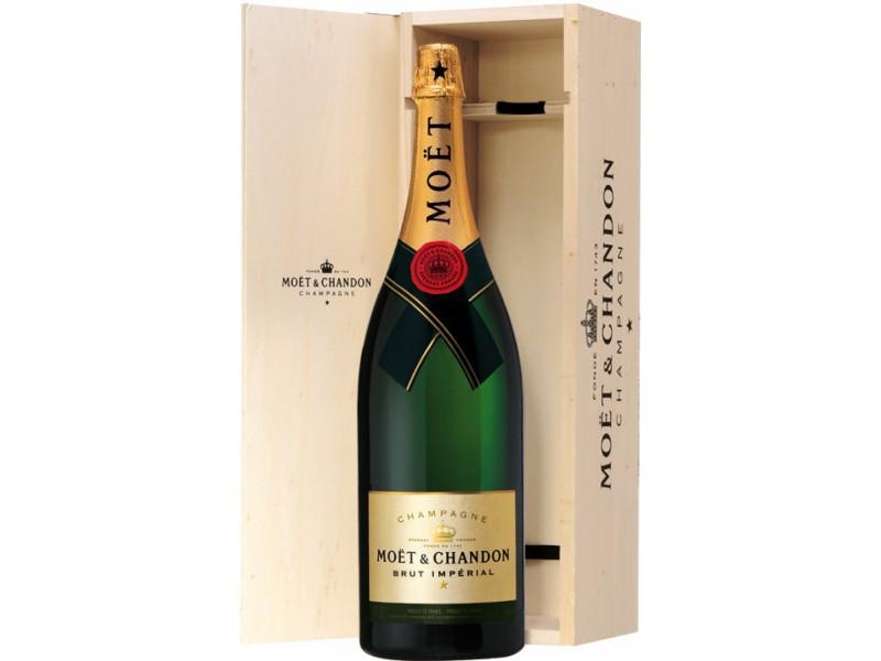 Шампанское Moet & Chandon Brut Imperial  with wooden box  6л