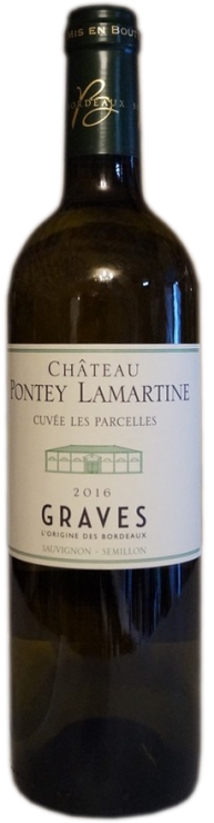 Вино  Château Pontey Lamartine Cuvée les Parcelles Graves AOC ШАТО ПОНТЕЙ ЛАМАРТИН КЮВЕ ЛЕ ПАРСЕЛЬ ГРАВ AOC белое сухое 2017 750 мл