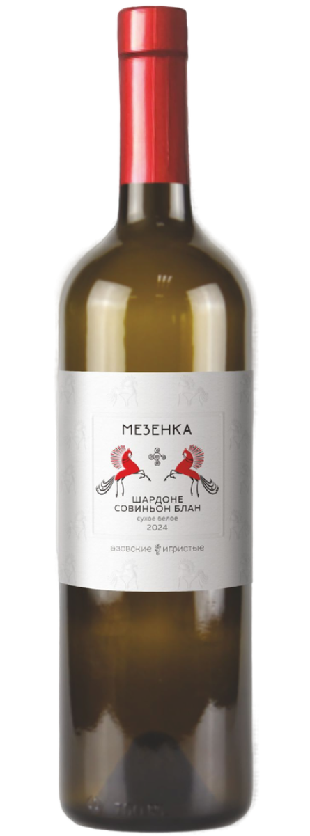 Вино  Азовские Игристые   Мезенка  Шардоне Совиньон блан  2024  750 мл  13,5%