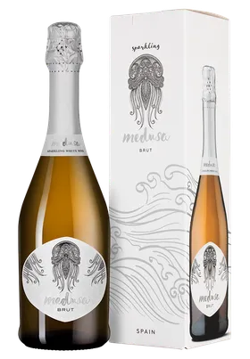 Игристое вино   Felix Solis Medusa Brut   gift box  750 мл  11 %