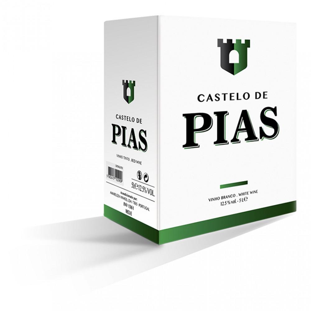 Вино Castelo de Pias  white  dry  Кастело де Пиаш  белое 5000 мл