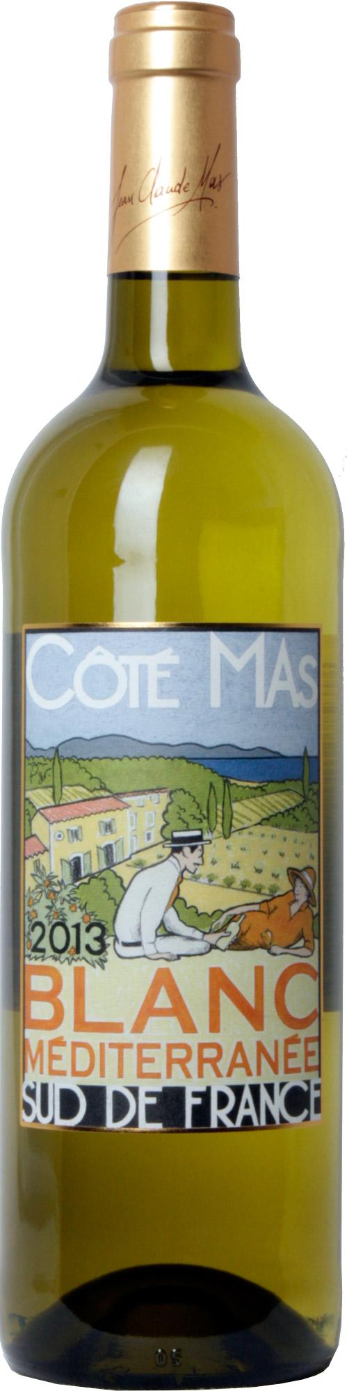 Вино  Côté Mas Blanc Méditerrannée  Коте Мас Блан Медитерране 2018  750 мл