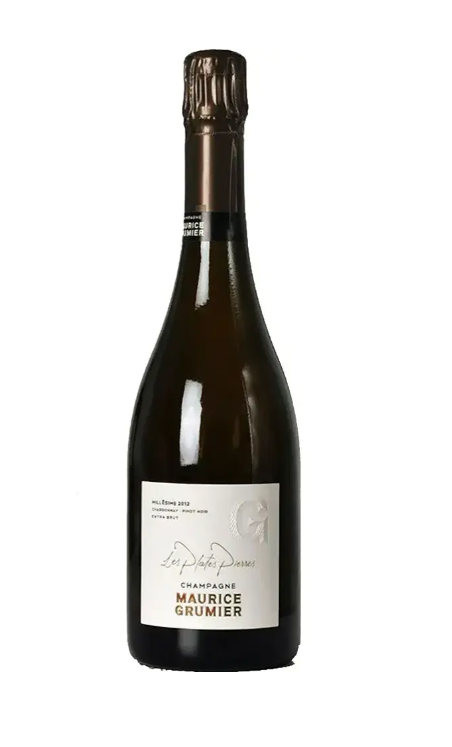 Шампанкое Champagne Maurice Grumier Les Plates Pierres  Шампань Морис Грумье Лес Платес Пьеррес 2015  750 мл 12,5%