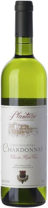 Вино Plantaze Chardonnay Плантаже Шардоне Белое Сухое 750 мл