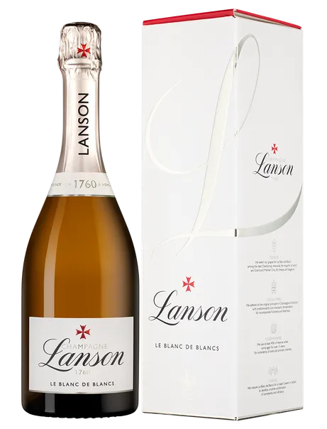 Шампанское Lanson Le Blanc de Blancs Brut Champagne AOC gift box  2019  750 мл