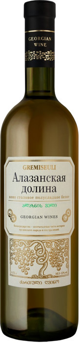 Вино Georgian Wine House  Gremiseuli  Alazani Valley White  750 мл