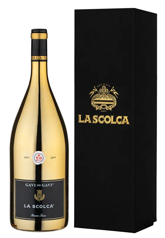 Вино Gavi dei Gavi (Etichetta Nera) La Scolca gift box  2024  1,5 л