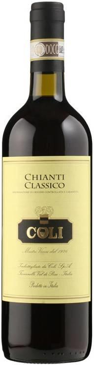 Вино Coli Chianti Classico DOCG Коли Кьянти Классико 2016 750 мл