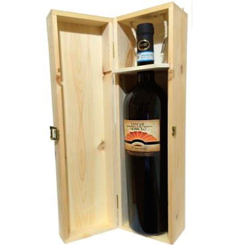 Вино Marrone Nebbiolo Langhe DOC wooden box Марроне Неббиоло Ланге в деревянной коробке 1500 мл
