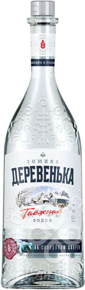 Водка  Зимняя деревенька Таежная 700 мл