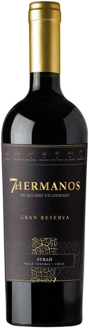 Вино  7 Hermanos  Syrah  Gran Reserva   750 мл  13,5%