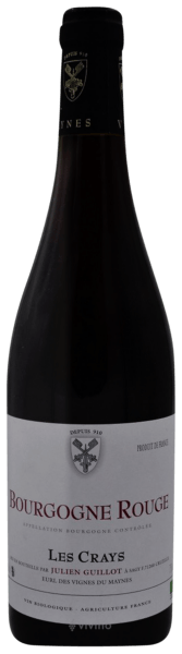 Вино  Julien Guillot  Bourgogne  Rouge 'Les Crays'   2018  750 мл
