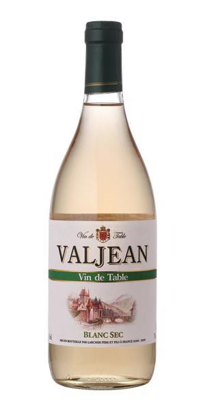 Вино Valjean Blanc Sec Вальжан Блан Сек белое сухое 750 мл